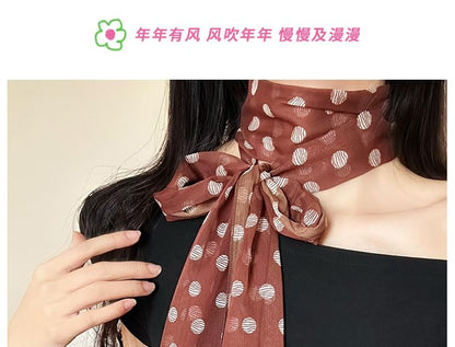 Polka Narrow Dot Scarf