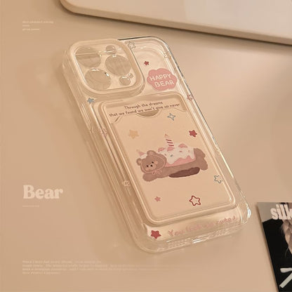 Holder Card Phone Bear Case