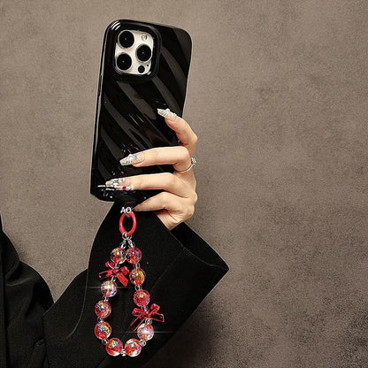 Strap Phone Bow Crystal Faux