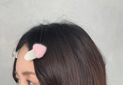 Fluffy Heart Set Hair Clip