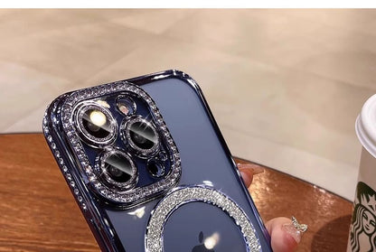 (Compatible Phone MagSafe) with Case Magnetic Embellished