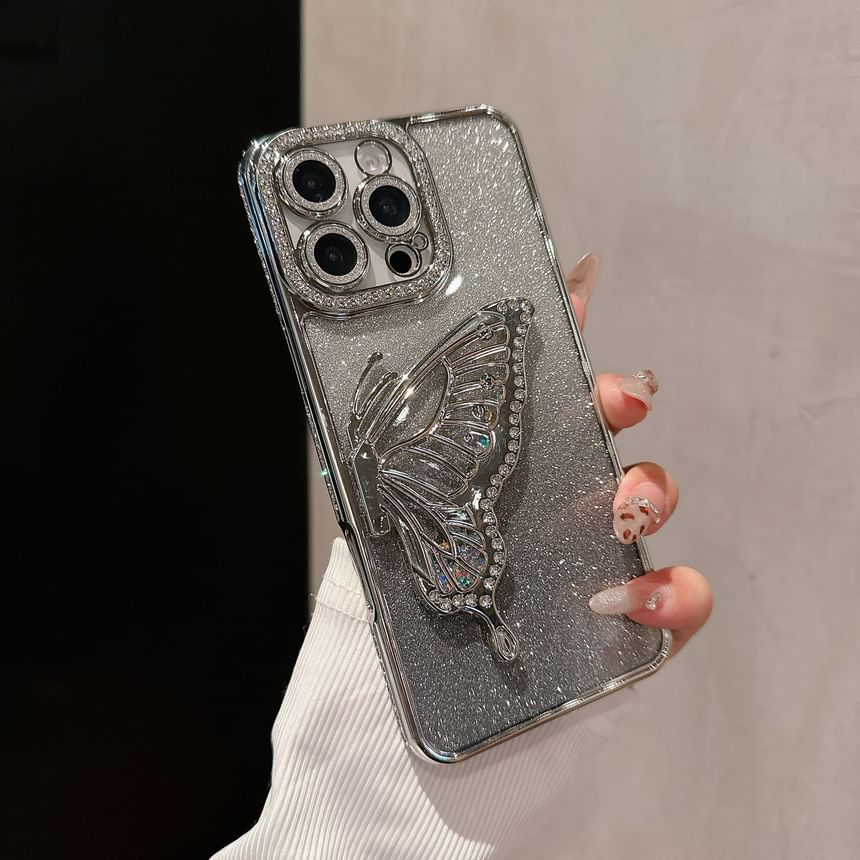 Butterfly Phone Case Stand Embellished