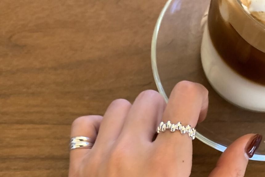 Sterling 925 Glossy Open Ring Silver