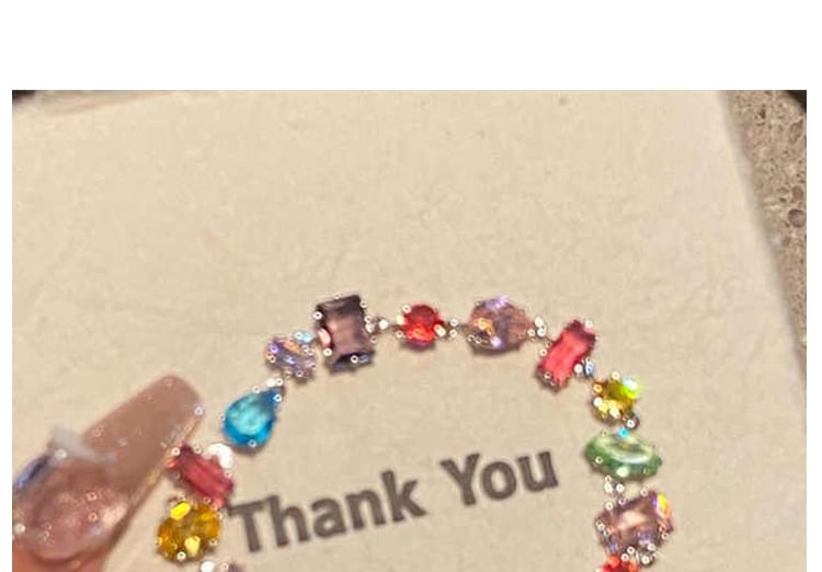 Geometric Rhinestone Bracelet