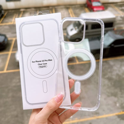 (Compatible Case with MagSafe) Transparent Magnetic Phone