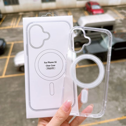 (Compatible Case with MagSafe) Transparent Magnetic Phone