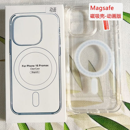 (Compatible Case with MagSafe) Transparent Magnetic Phone