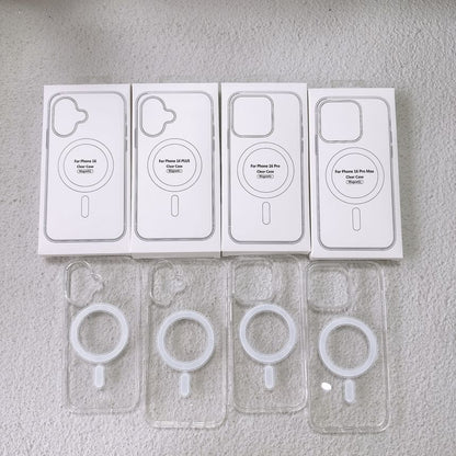 (Compatible Case with MagSafe) Transparent Magnetic Phone