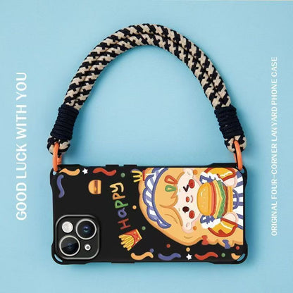 Case Strap Girl / Set Lanyard Phone Burger