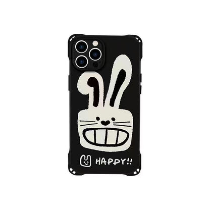 ウサギのケース スマホ/ストラップセット