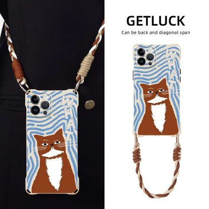 セット/ケース 猫ストラップ 携帯電話