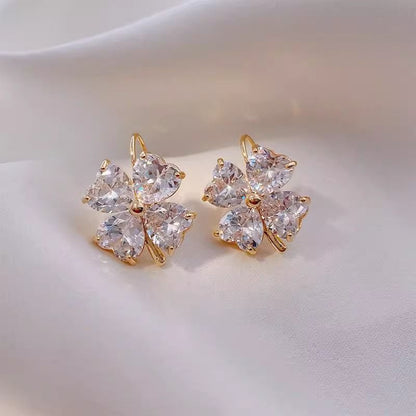 Clover Earring Drop Cubic Zirconia