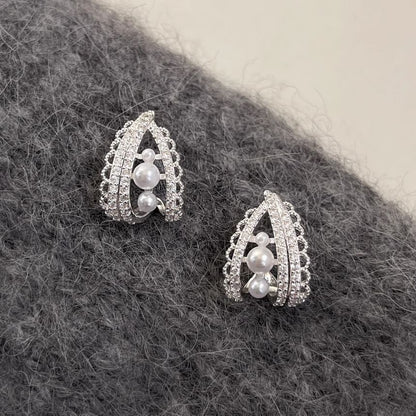 Earring Hoop Faux Pearl