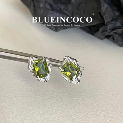 Gemstone Stud Earring