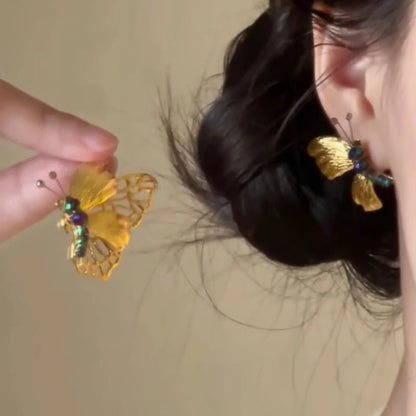 Earring Butterfly Drop