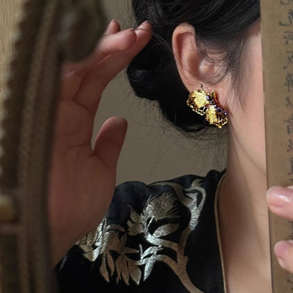 Earring Butterfly Drop