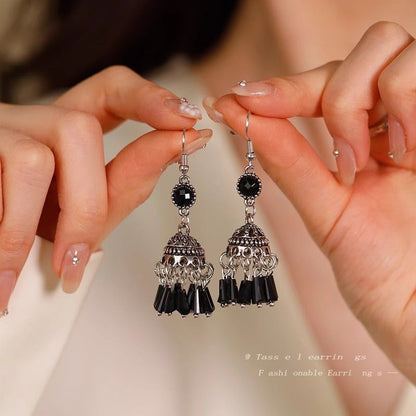 Beaded Dangle Earring Gemstone