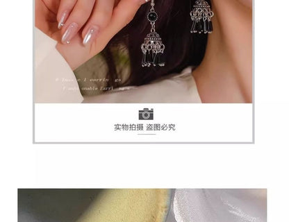 Beaded Dangle Earring Gemstone
