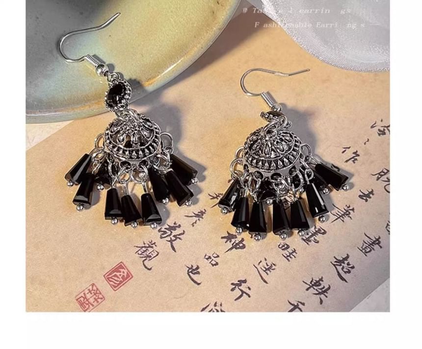 Beaded Dangle Earring Gemstone
