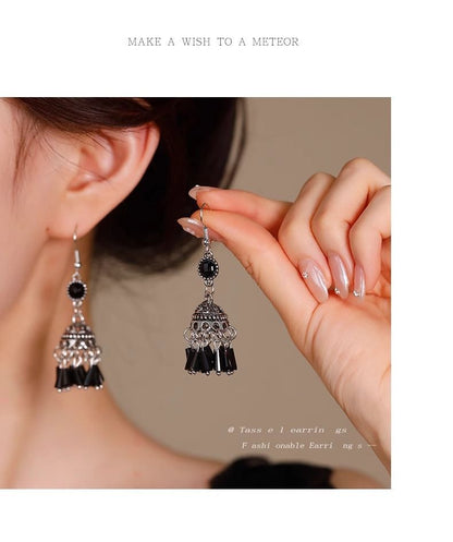Beaded Dangle Earring Gemstone