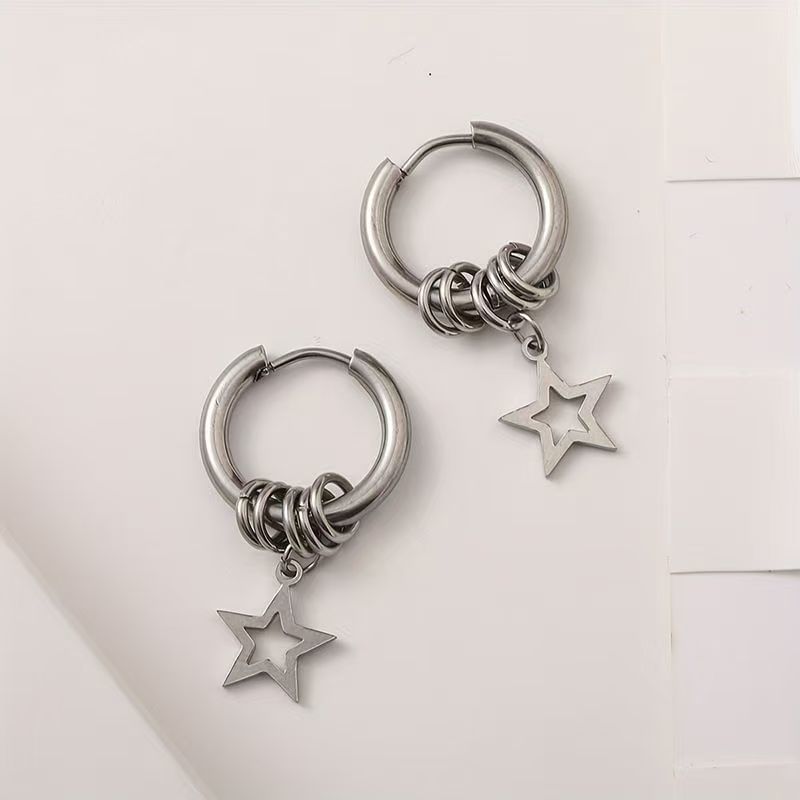 Star Drop Alloy Earring