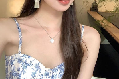 Fringed Alloy Dangle Earring
