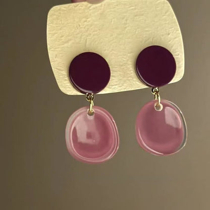 Earring Alloy Acrylic Drop