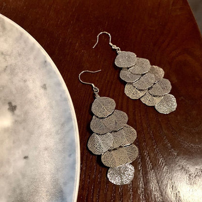 Leaf Chandelier Earring Alloy