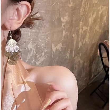 Leaf Chandelier Earring Alloy