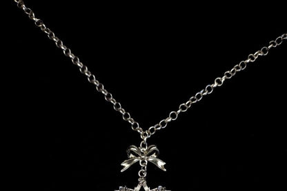 Necklace Alloy Pendant Heart Cross