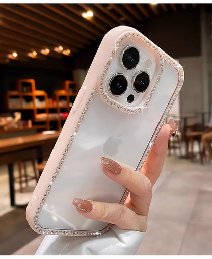 透明ケース iPhone ラインストーン