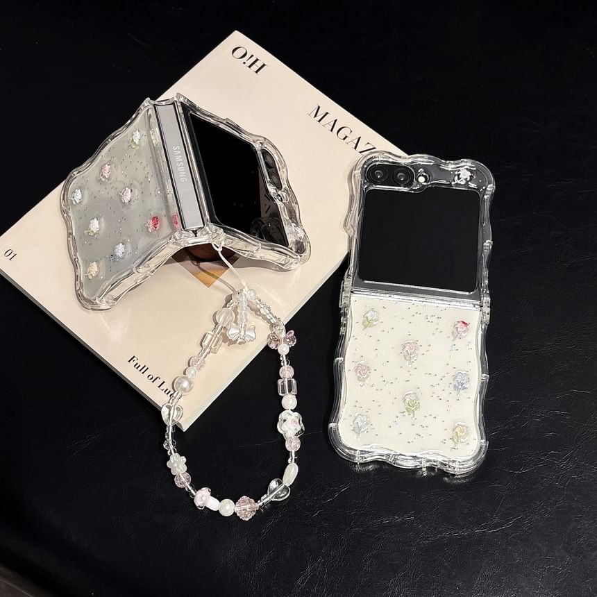 / Strap Set Floral Phone Case