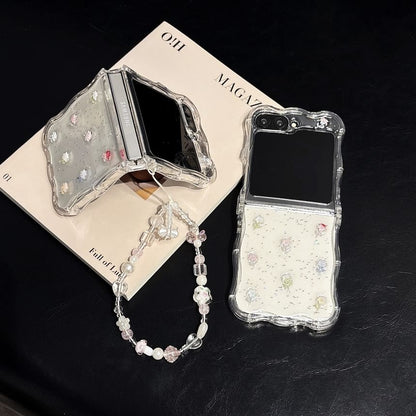 / Strap Set Floral Phone Case
