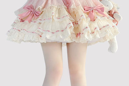 Bow High Knee Sheer Socks
