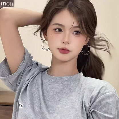 Alloy Earring Layered Hoop