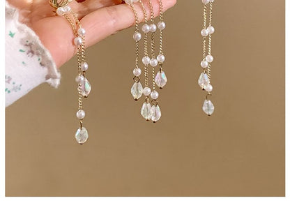 Pearl Claw Faux Hair Butterfly Fringed