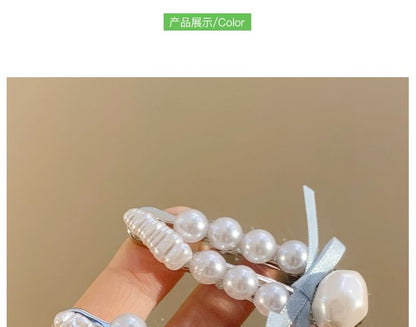 Pearl Faux Hair Set Clip /