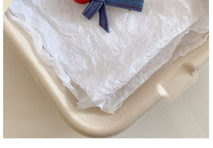 Denim Clip Set Hair Bow