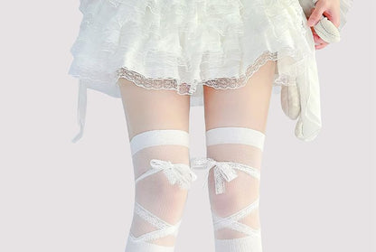 Bow Over-the-Knee Socks