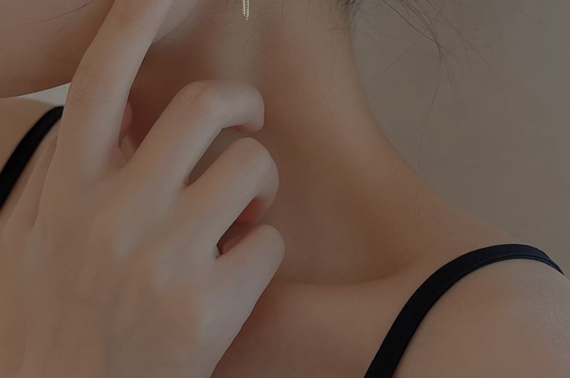 Plain Hoop Sterling Earring Chain Ear Cuff Silver + Set: 925