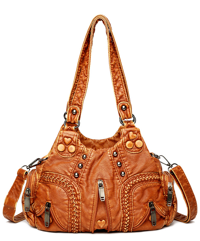 Rivet Bag Capacity Large Versatile Shoulder New Yellow