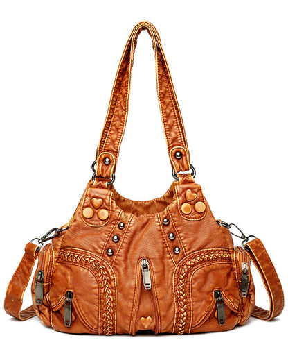 Rivet Bag Capacity Large Versatile Shoulder New Yellow