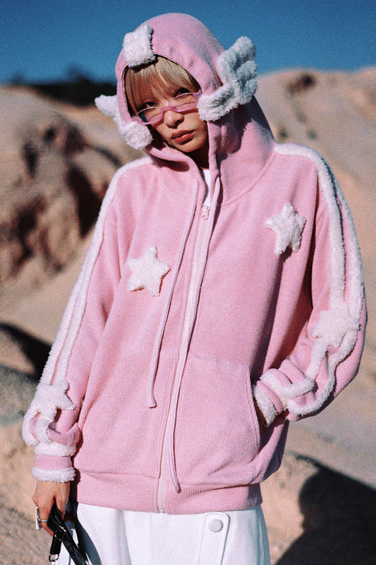 Pink Jacket Angel Knit