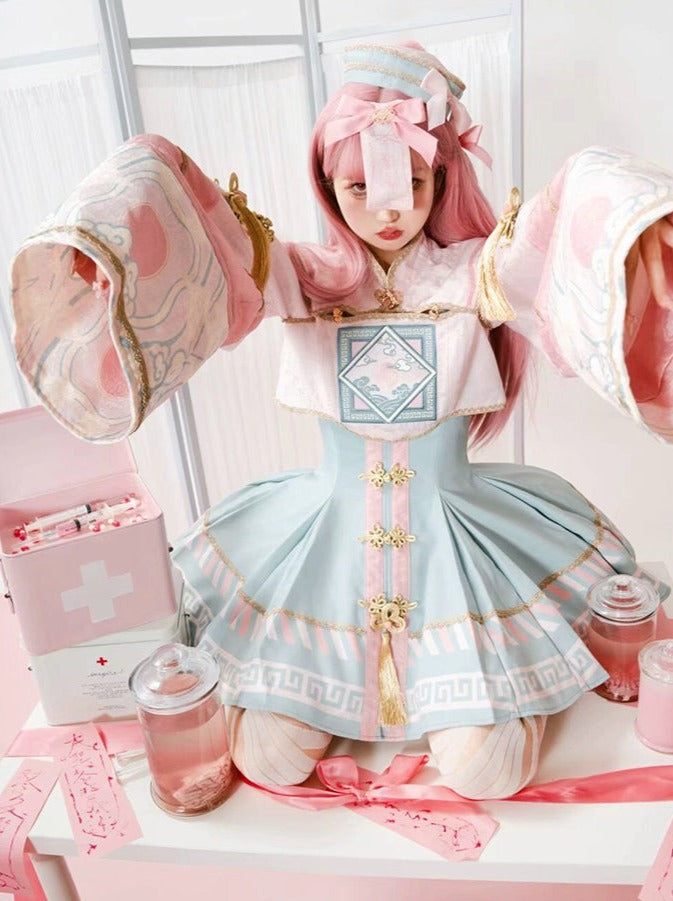 Sweet Hut Reserved Sea Jacket + Kyung + Pin Ribbon product Crolley + Dress Little