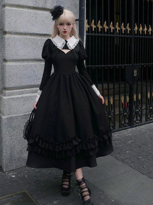 Ärmel Symphonie Suspended Jacke Kleid Gothic Nacht Kurz Lang