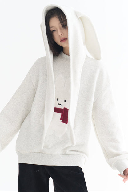 Motif Sweatshirt Rabbit