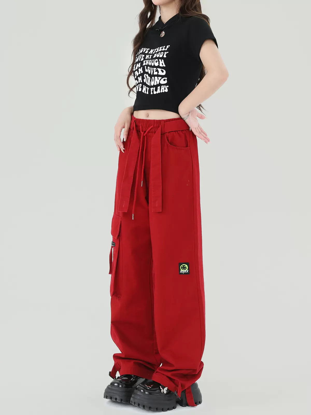 Cargo American Pants Loose Street