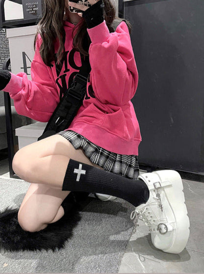Chaussures à plateforme punk cloutées Lolita