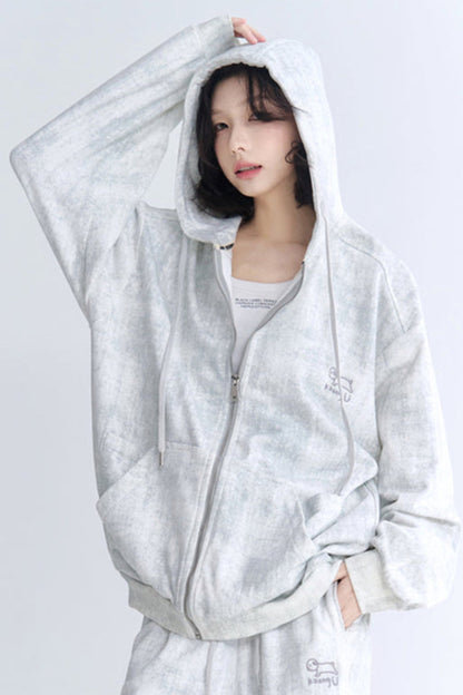 Cardigan Fit Relaxed Hoodie Setup