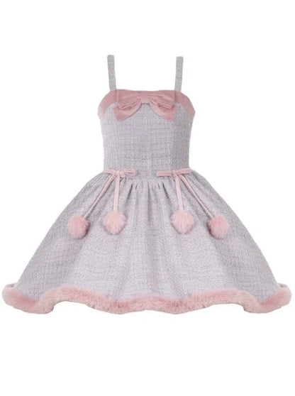 Tweed Fur Dress Fur + Sweet Cape